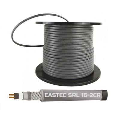 Саморегулирующийся греющий кабель EASTEC SRL 16-2 CR, M=16W в оплетке (Ю.Корея)