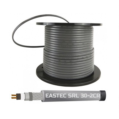 Саморегулирующийся греющий кабель EASTEC SRL 30-2 CR, M=30W в оплетке (Ю.Корея)